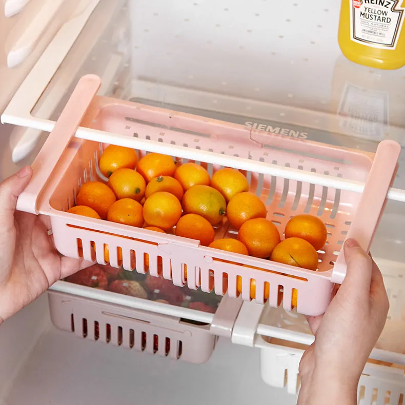 3 Pcs Expandable Storage Basket for Drawer Refrigerator, HG0005