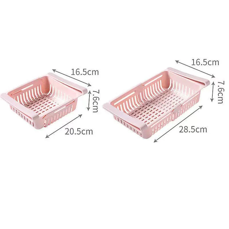 3 Pcs Expandable Storage Basket for Drawer Refrigerator, HG0005