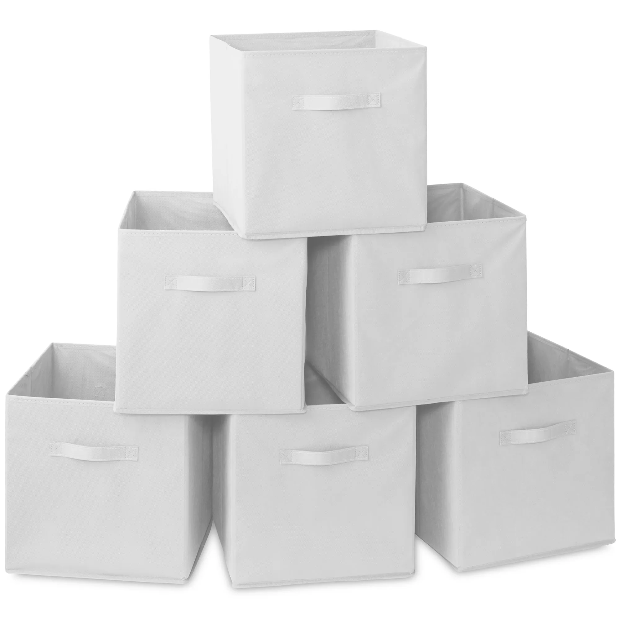 6 Pack Collapsible Fabric Cubes, Storage Bins