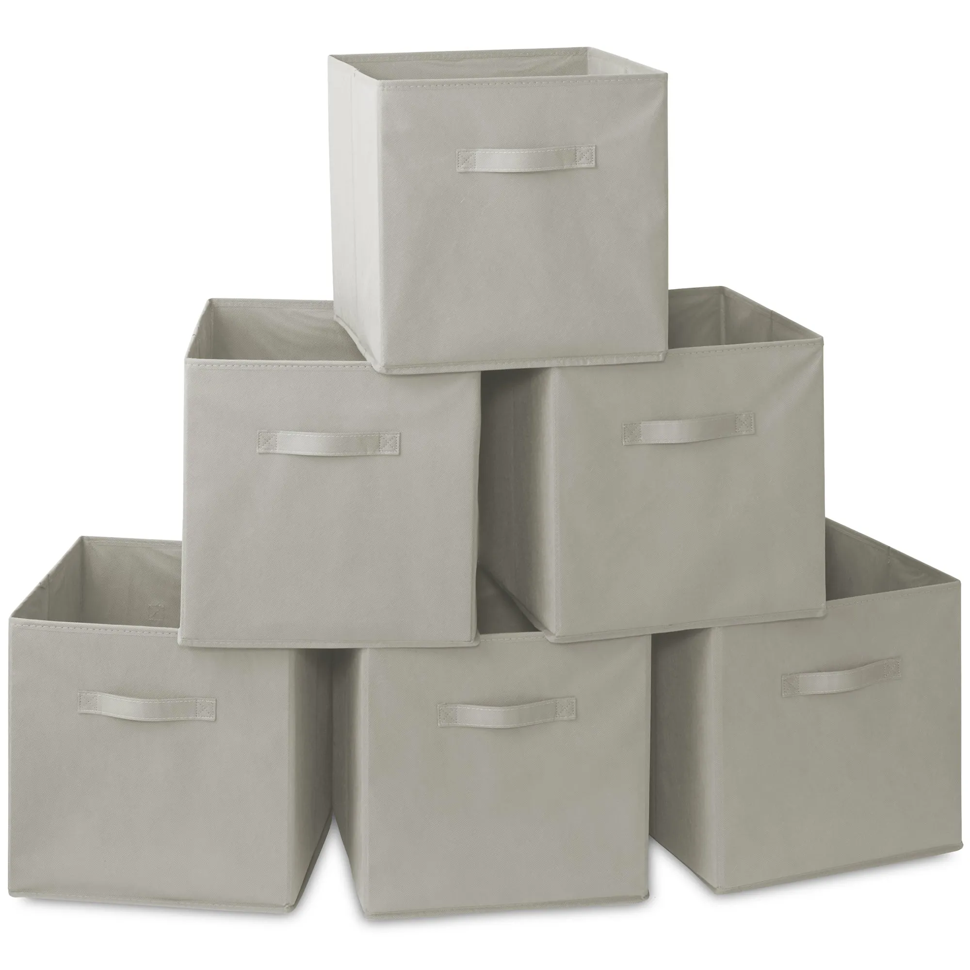 6 Pack Collapsible Fabric Cubes, Storage Bins