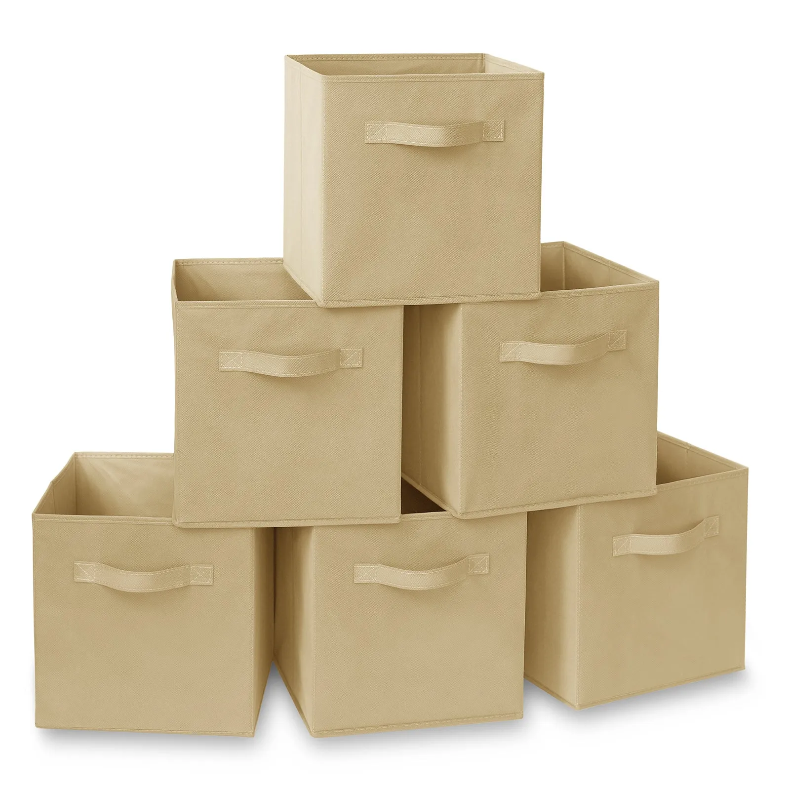 6 Pack Collapsible Fabric Cubes, Storage Bins