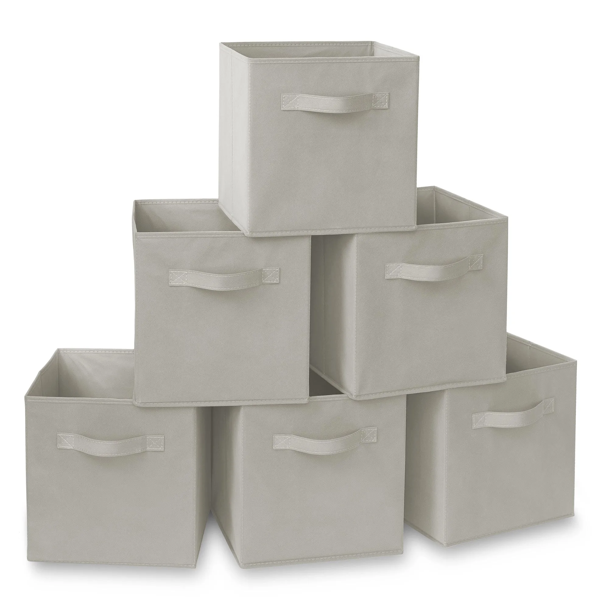 6 Pack Collapsible Fabric Cubes, Storage Bins