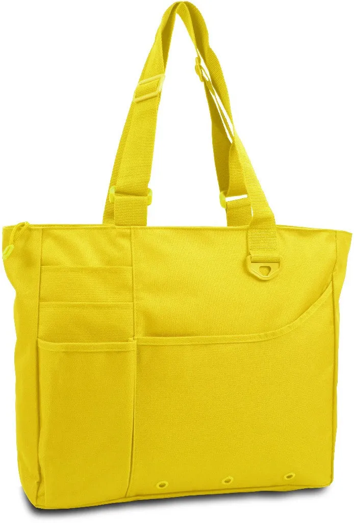 600 denier super feature tote - bright yellow Case of 24