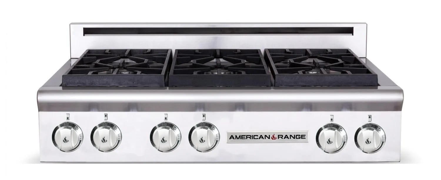 American Range ARSCT364GD Legend 36" Cuisine Rangetop