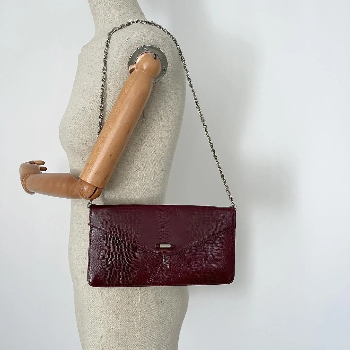 BALLY Vintage Lizard Leather Bag/Clutch