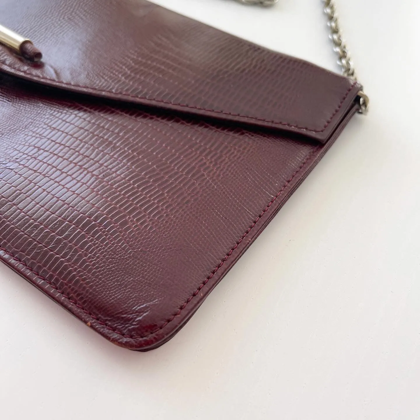 BALLY Vintage Lizard Leather Bag/Clutch