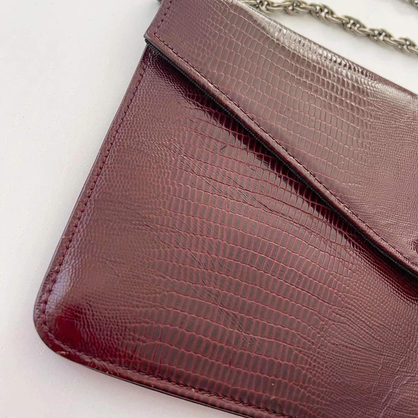 BALLY Vintage Lizard Leather Bag/Clutch