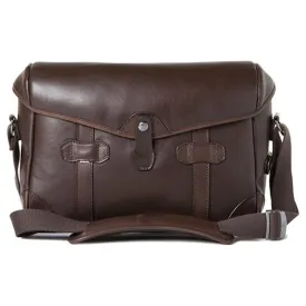 Barber Shop Small Messenger "Pageboy" Camera Bag (Smooth Leather, Dark Brown)