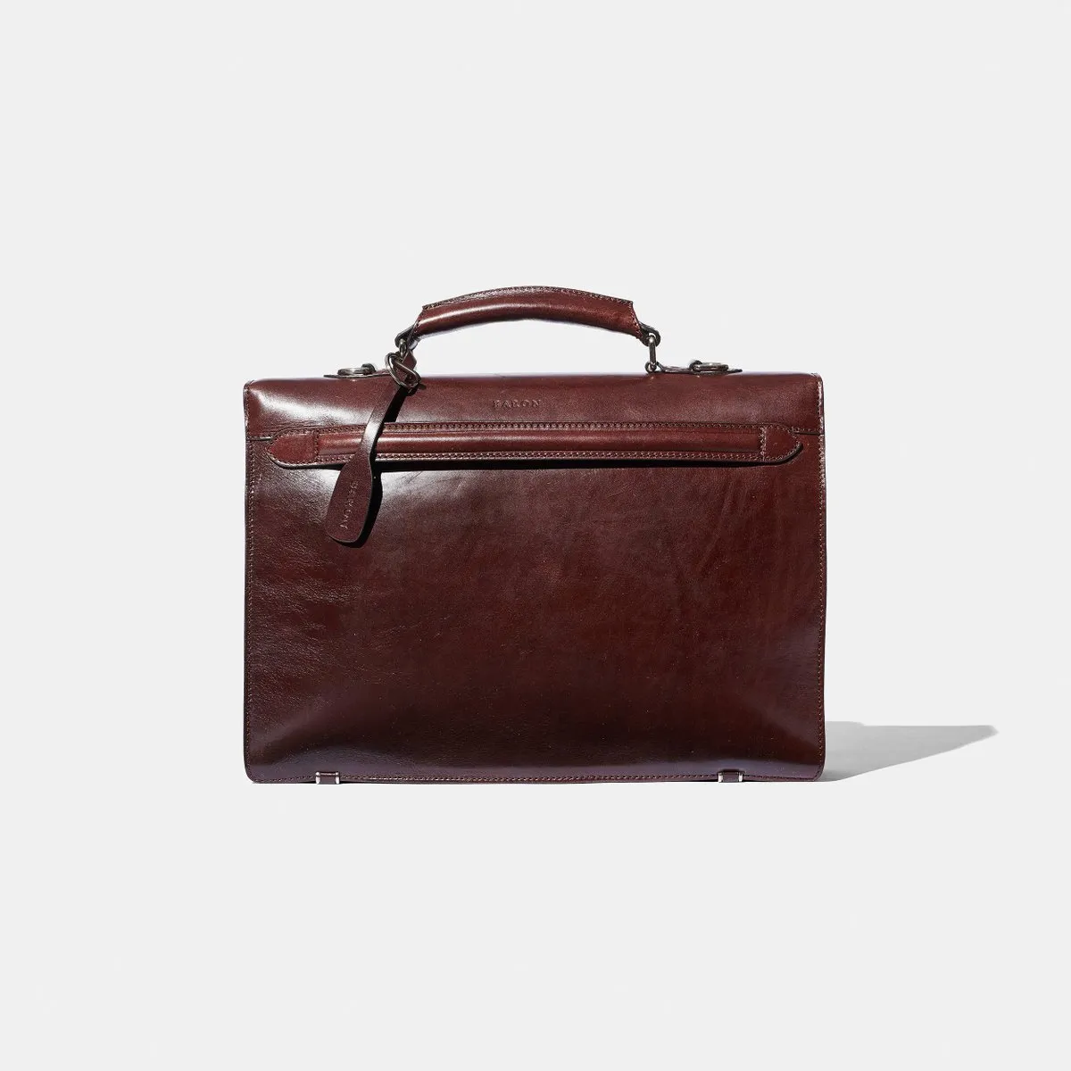 Baron - Small Briefcase BROWN LEATHER