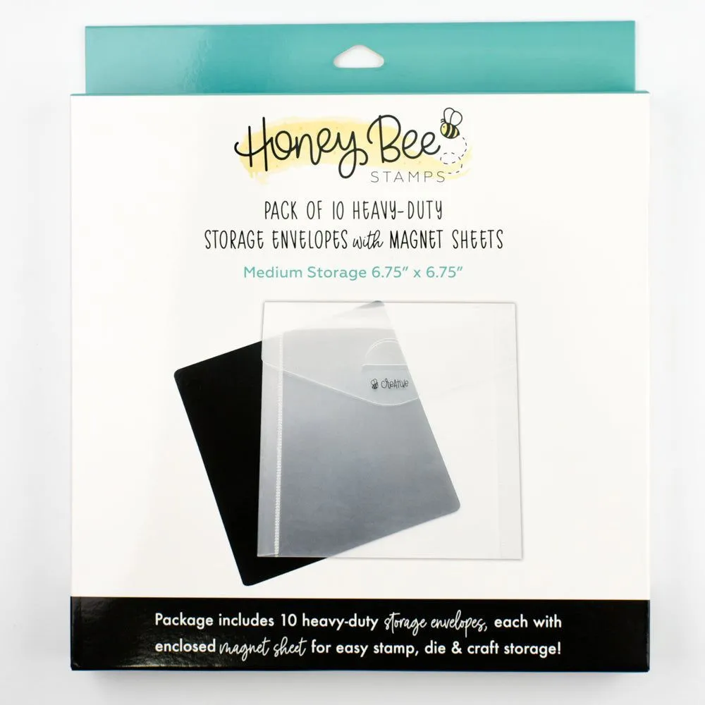 Bee Creative - Square Storage Pockets with Magnets 6" x 6"