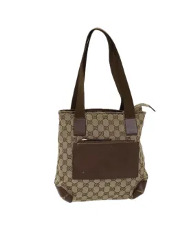 Beige GG Canvas Tote Bag with Serial No 28893