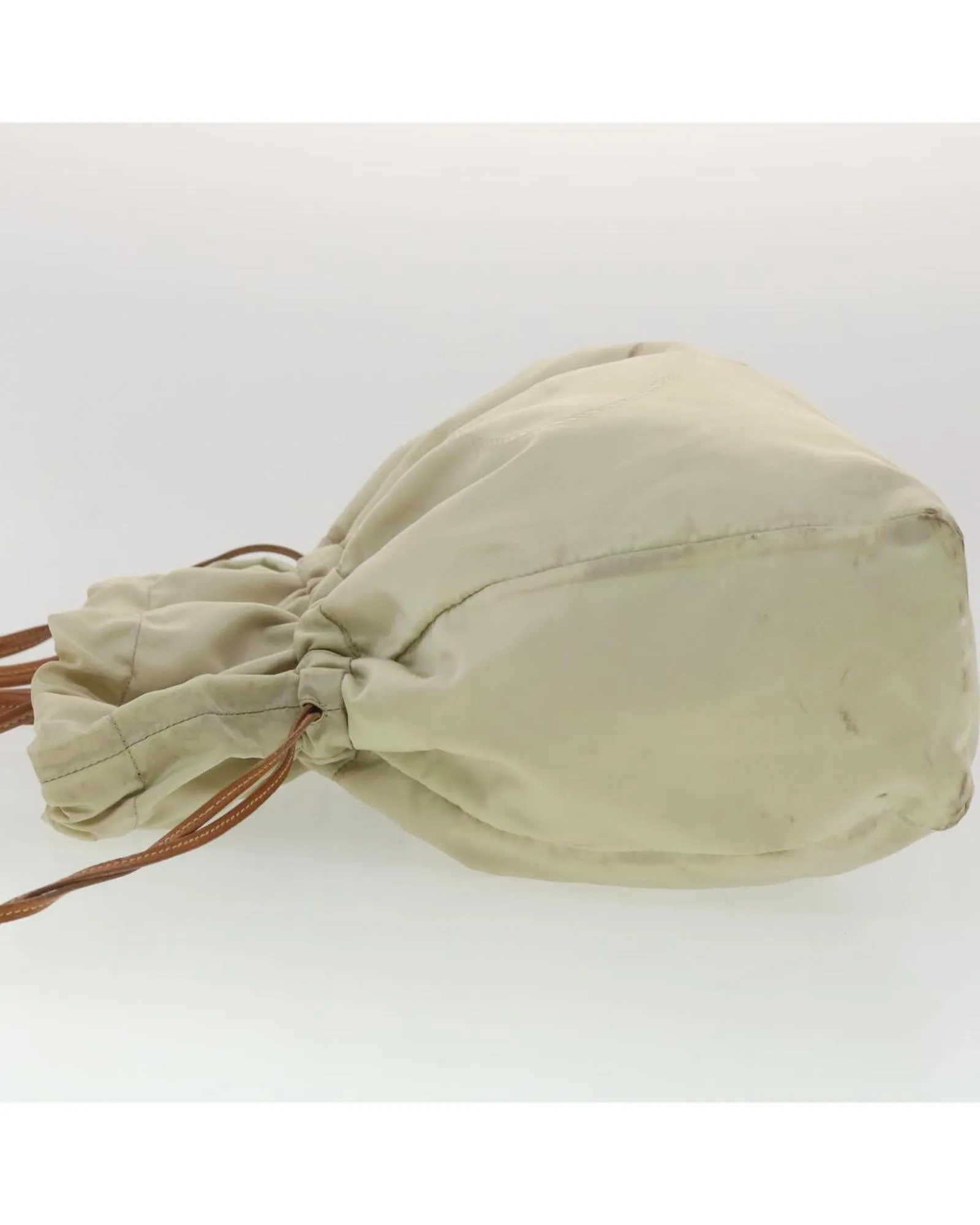 Beige Nylon Prada Shoulder Bag