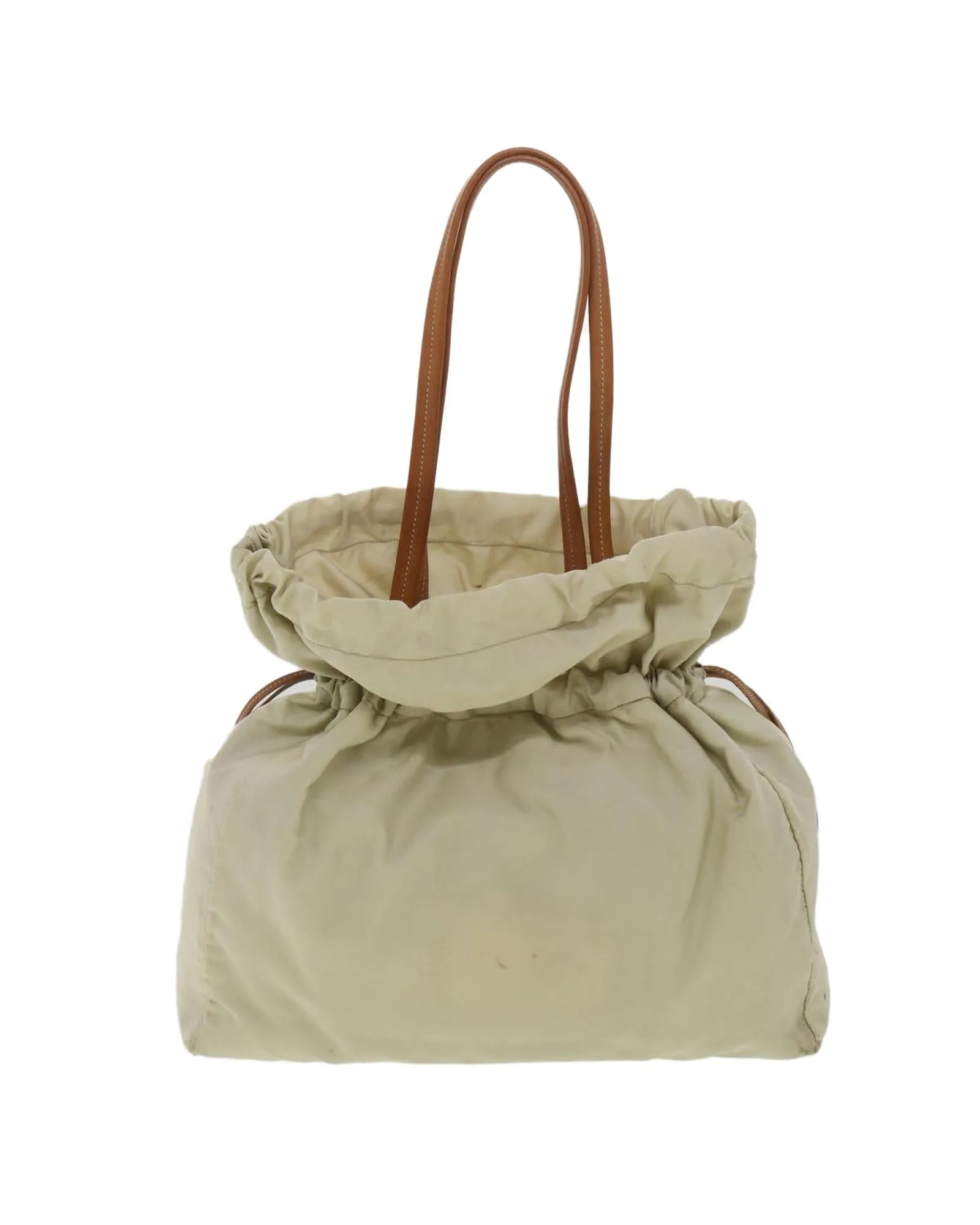 Beige Nylon Prada Shoulder Bag