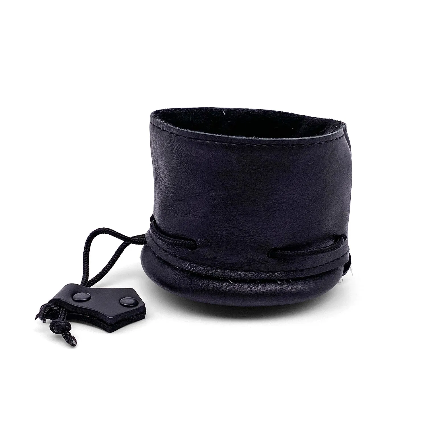 Black Leather Dice Bag / Dice Cup Transformer