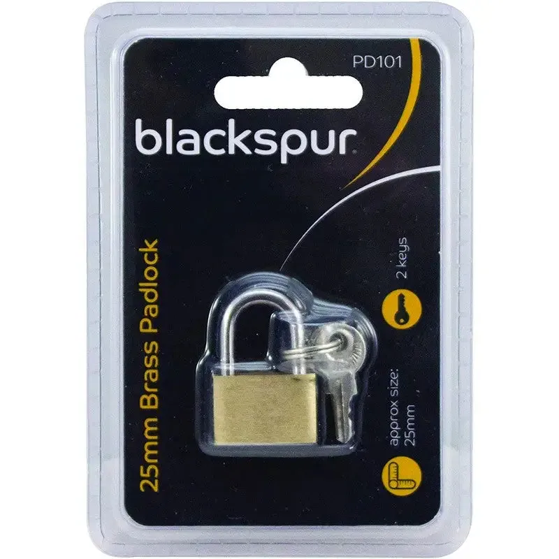 Blackspur 25mm Brass Luggage Padlock