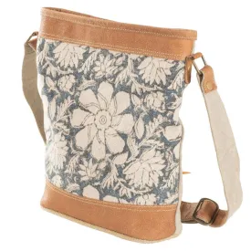 Blue Flowers Crossbody Bag