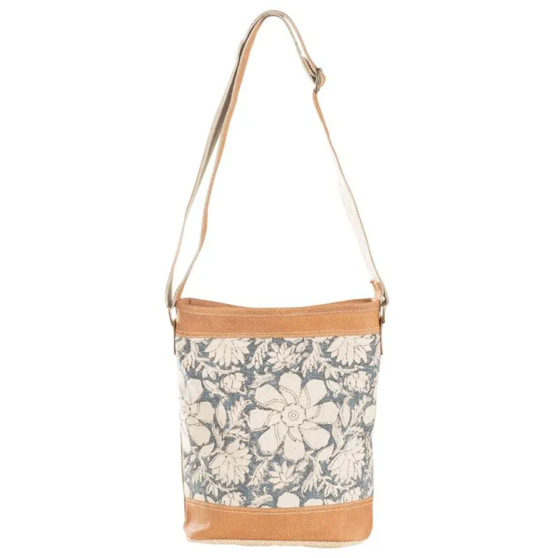 Blue Flowers Crossbody Bag