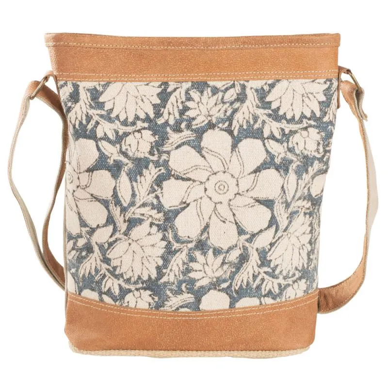 Blue Flowers Crossbody Bag