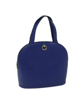 Blue Leather Hand Bag with Dust Bag - Authentic Celine