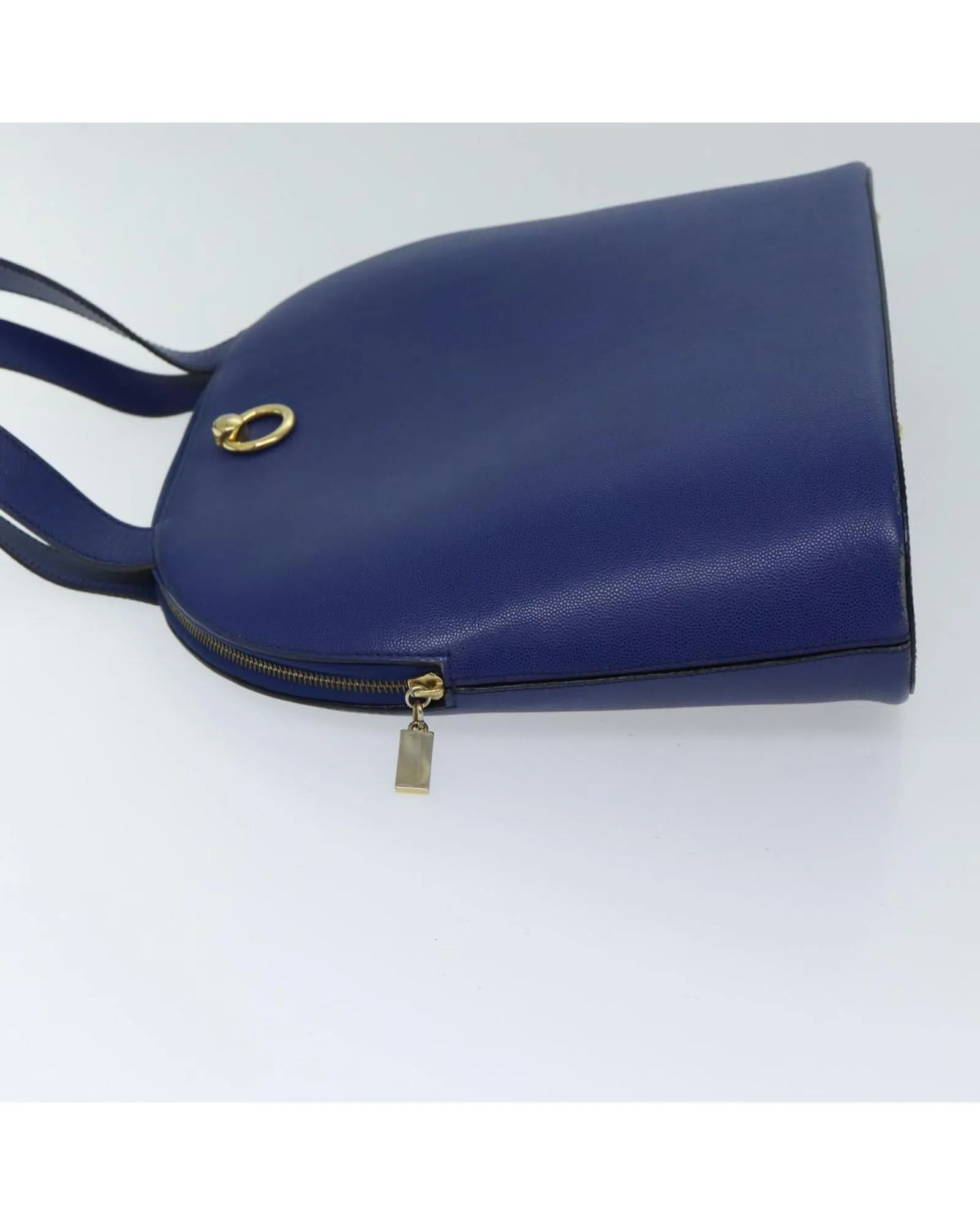 Blue Leather Hand Bag with Dust Bag - Authentic Celine