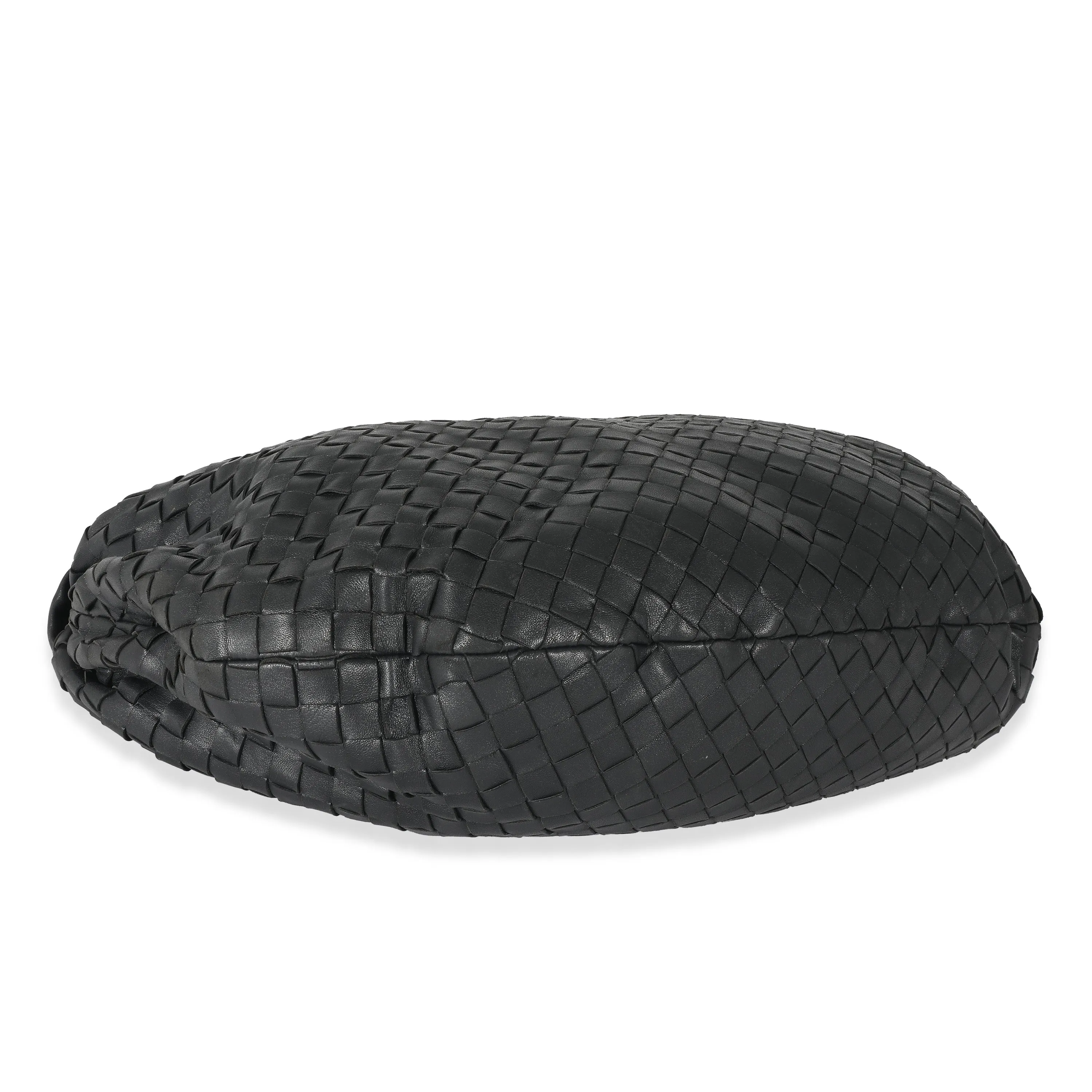 Bottega Veneta Black Intrecciato Lambskin Medium Jodie