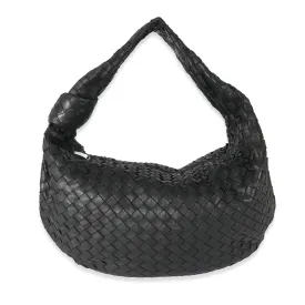 Bottega Veneta Black Intrecciato Lambskin Medium Jodie