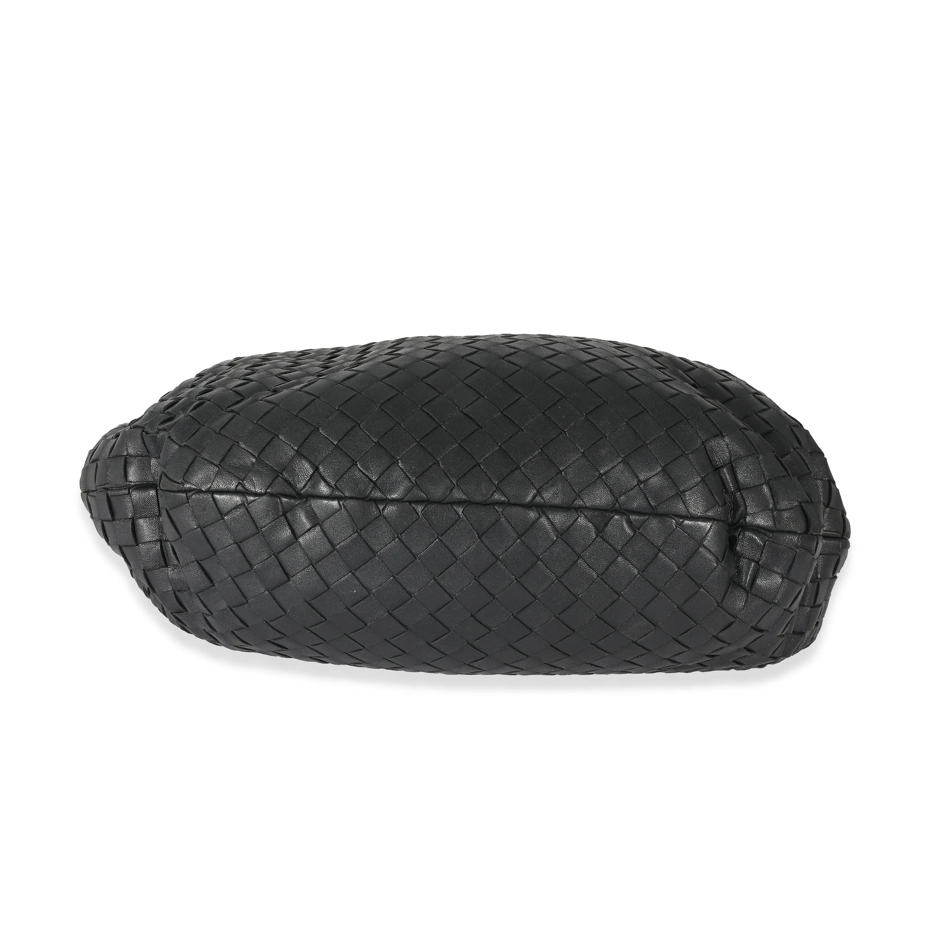 Bottega Veneta Black Intrecciato Lambskin Medium Jodie