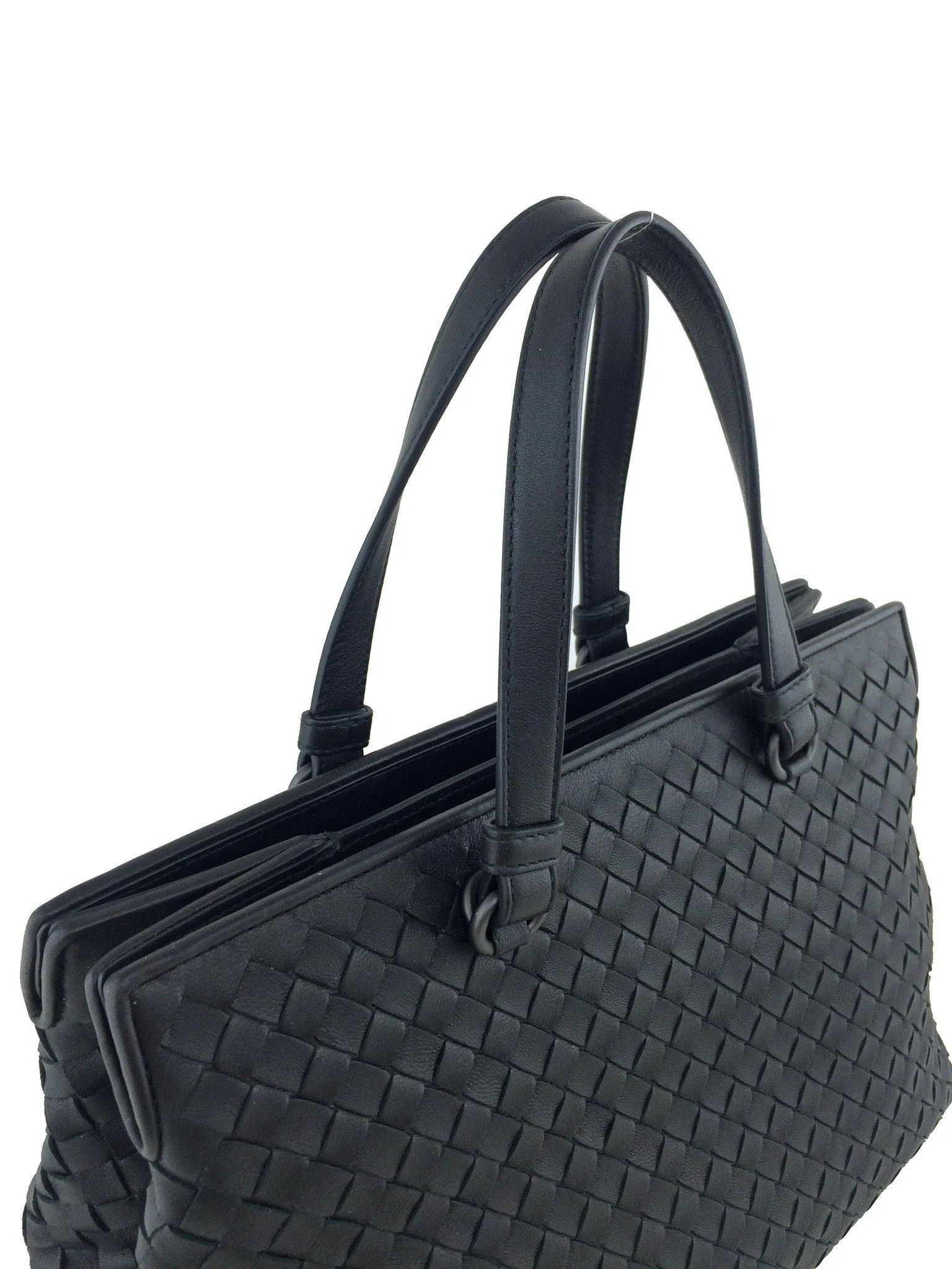 Bottega Veneta Medium Top Handle Intecciato Nappa Satchel Bag