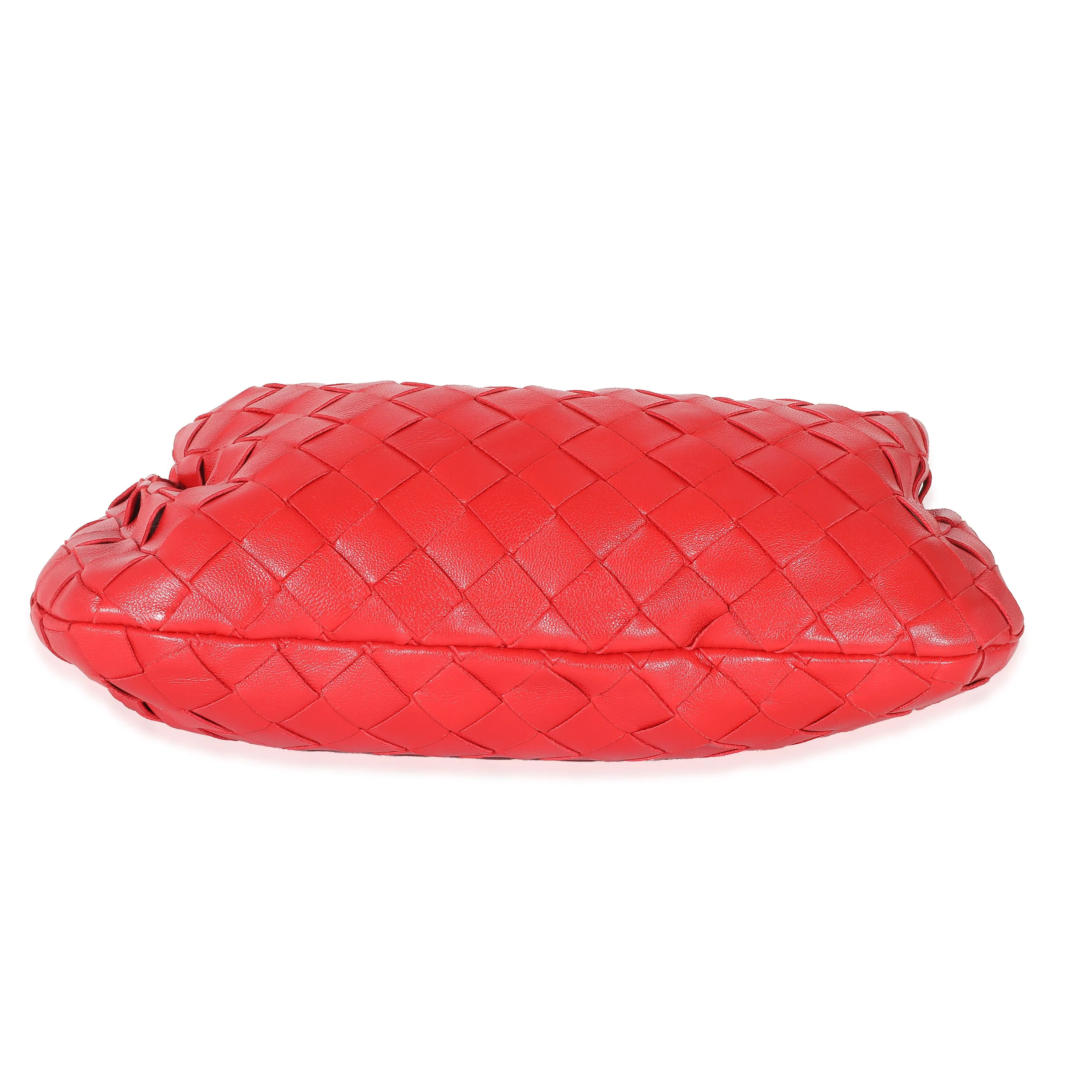 Bottega Veneta Red Nappa Intrecciato Mini Jodie