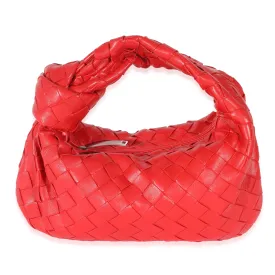 Bottega Veneta Red Nappa Intrecciato Mini Jodie