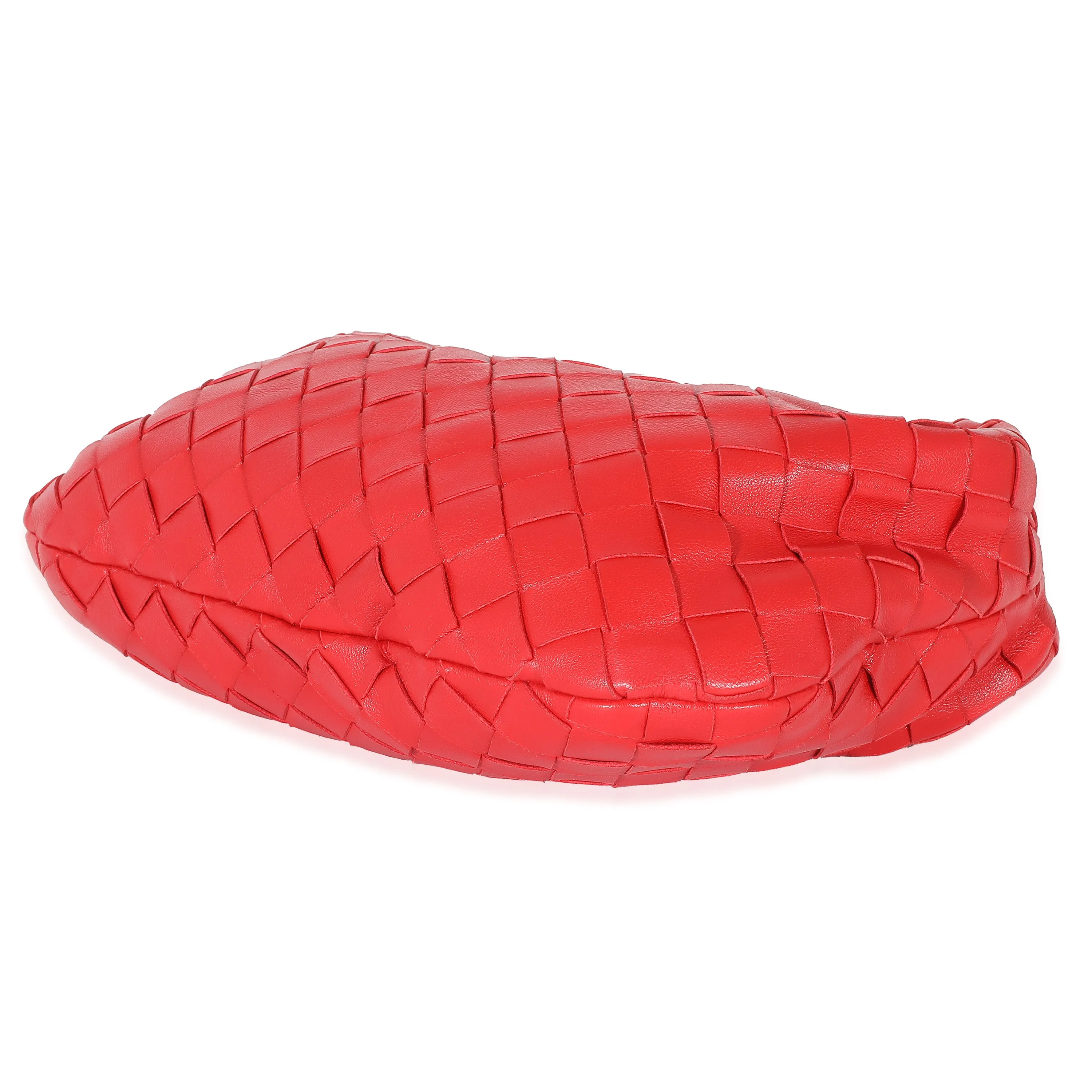 Bottega Veneta Red Nappa Intrecciato Mini Jodie