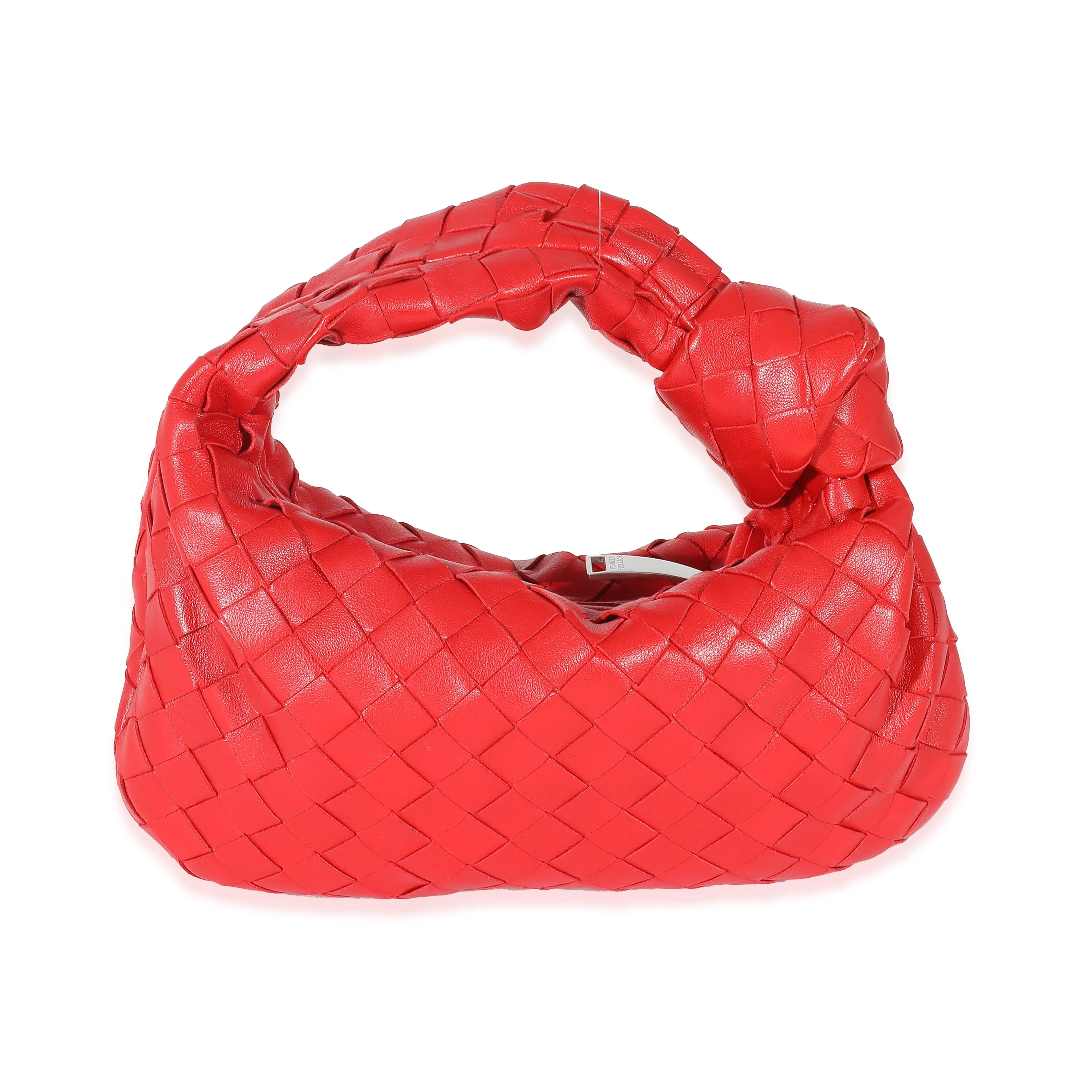 Bottega Veneta Red Nappa Intrecciato Mini Jodie