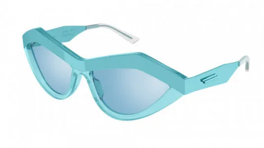 Bottega Veneta Sunglasses Unisex Cat Eye Light Blue BV1055S-008 62