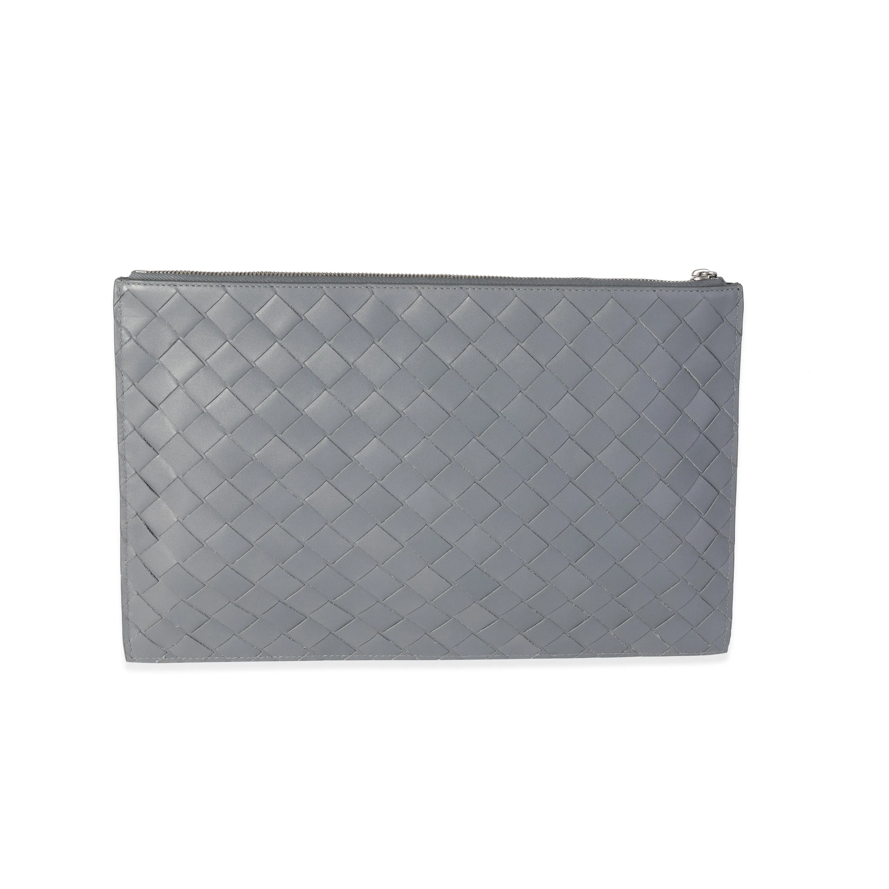 Bottega Veneta Thunder Intrecciato Leather Wristlet Zip Case