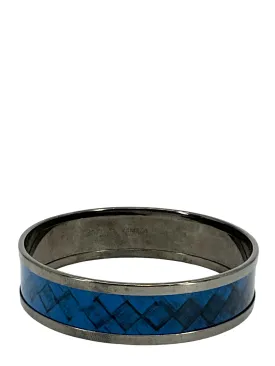 BOTTEGA VENETED Intrecciato Printed Enamel Wide Bracelet