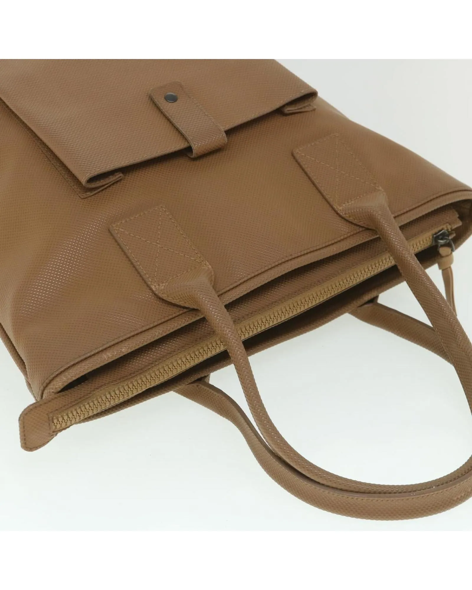 Brown PVC Leather Tote Bag