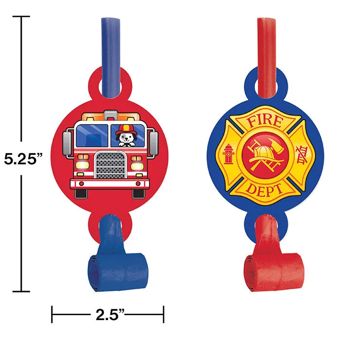 Bulk Fire Truck Party Blowers (48 per Case)