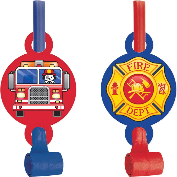 Bulk Fire Truck Party Blowers (48 per Case)