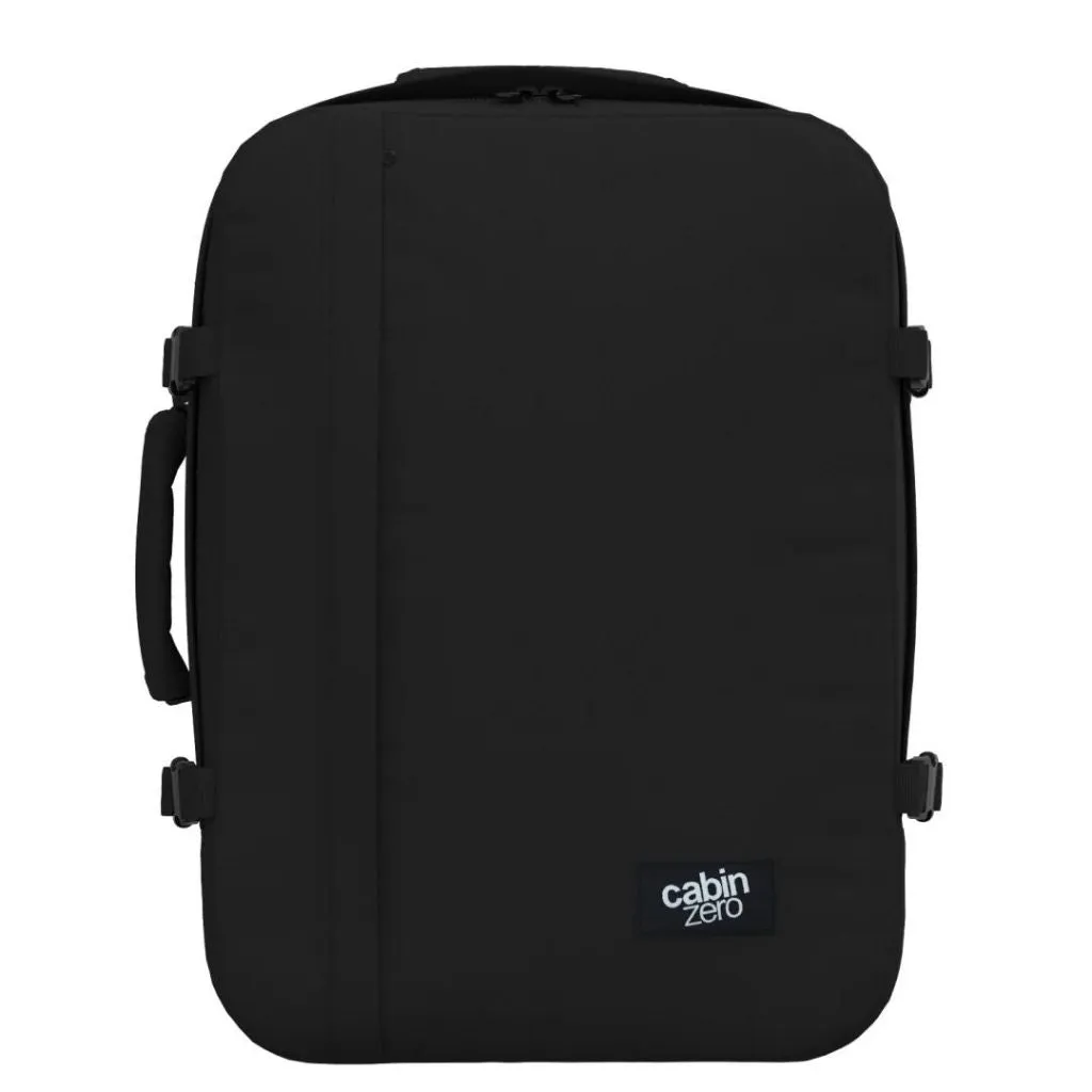 CabinZero Classic 44L Lightweight Carry On Backpack - Black