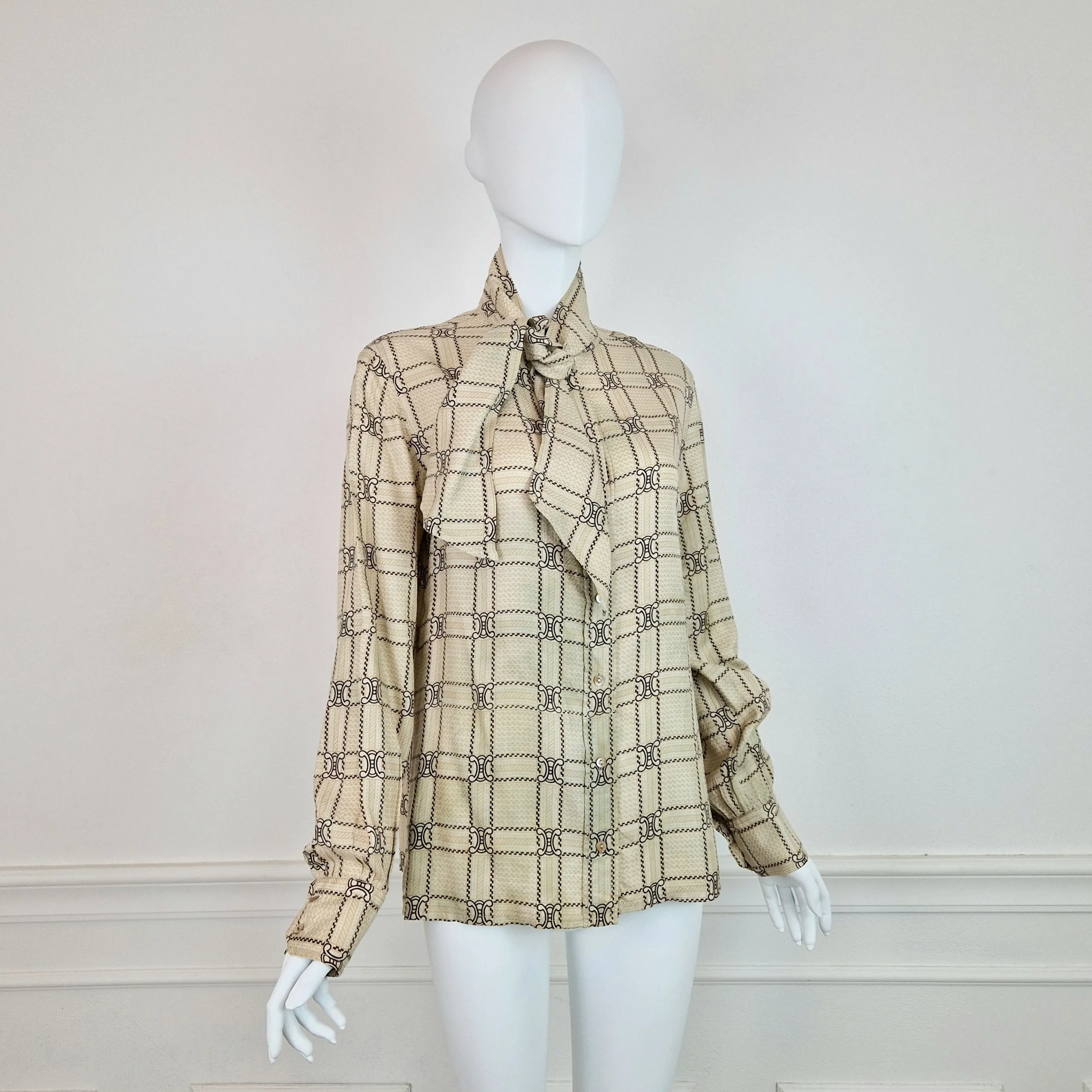 Camicia Celine vintage logo print