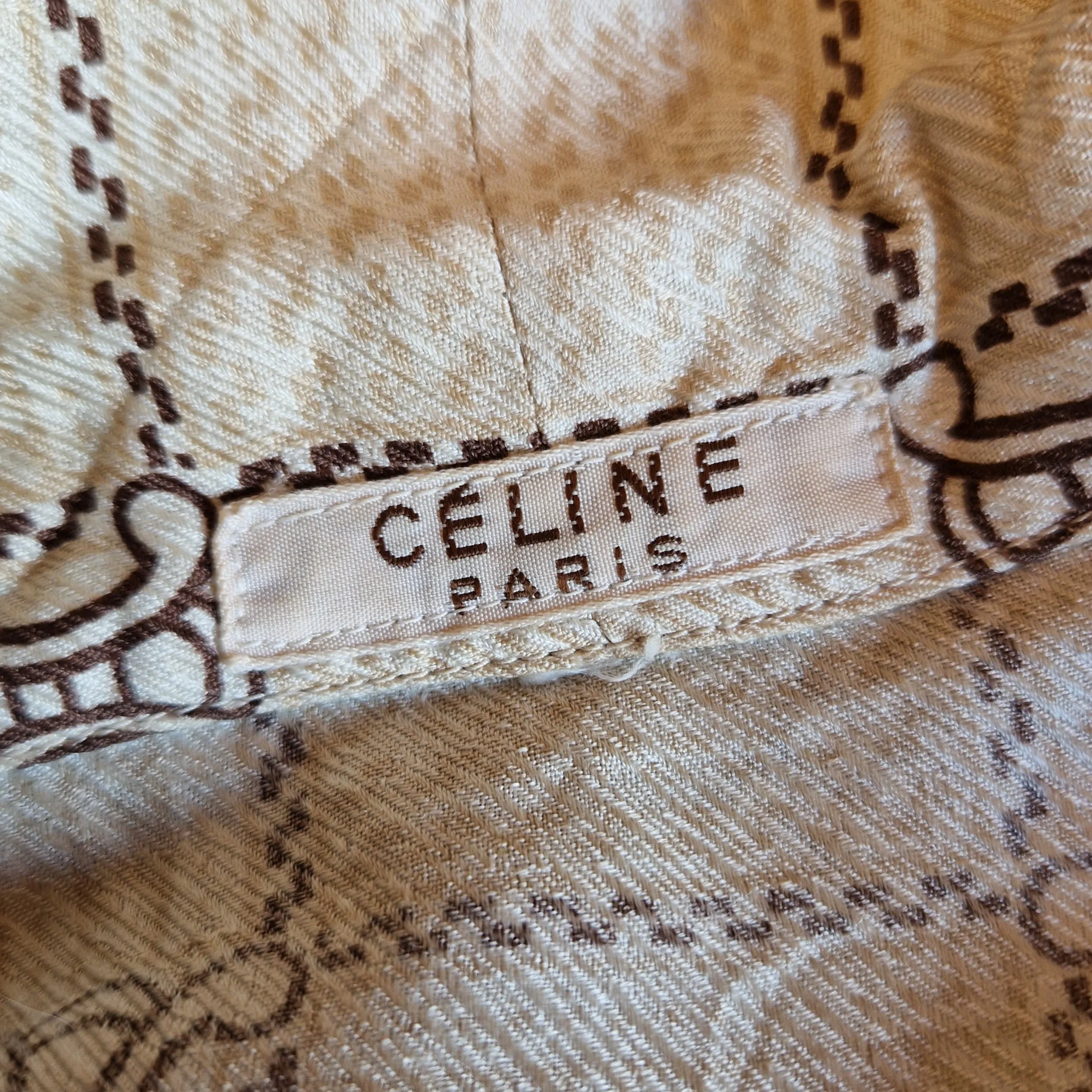 Camicia Celine vintage logo print