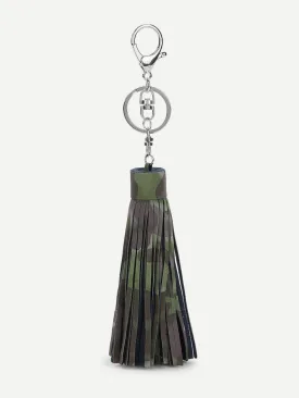 Camo Pattern Tassel Keychain