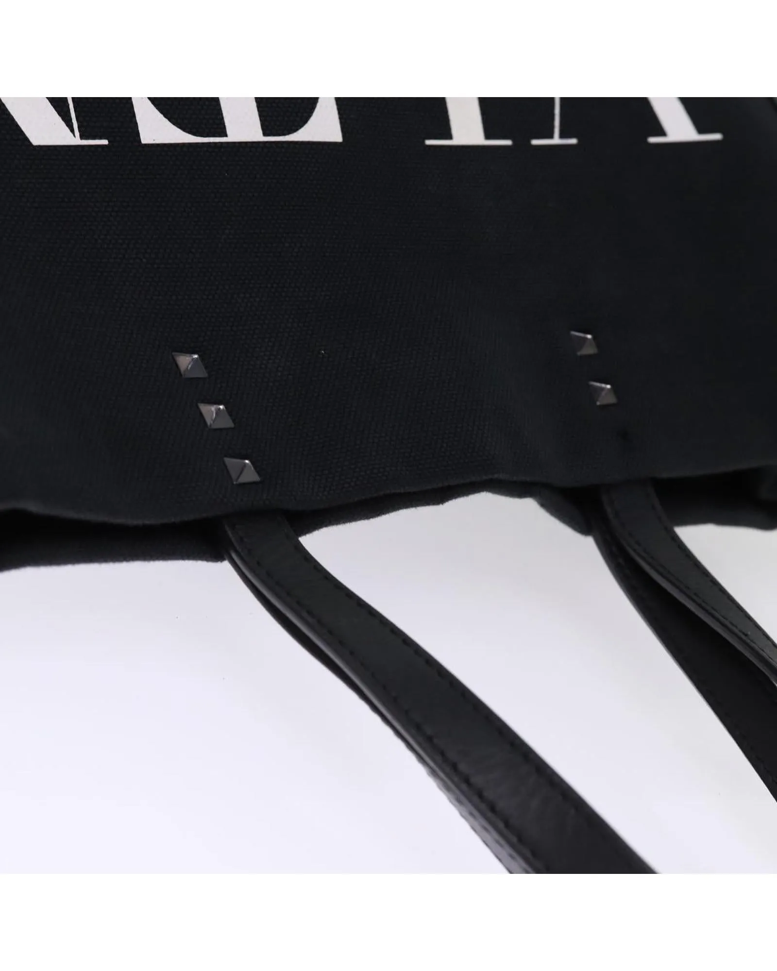 Canvas Black Tote Bag by Valentino