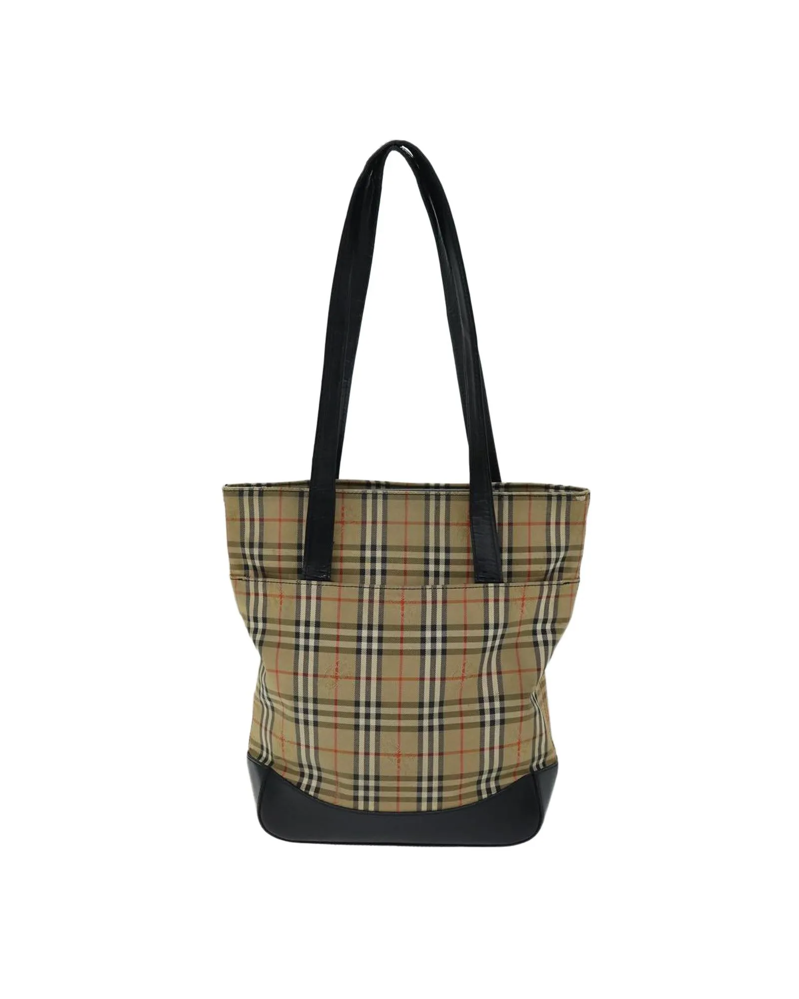 Canvas Nova Check Tote Bag with Handle