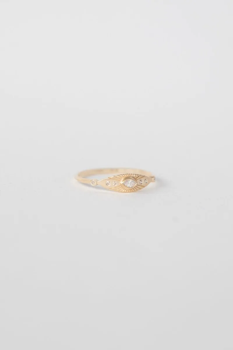 Celine Daoust Small Sun Eye Diamond Ring