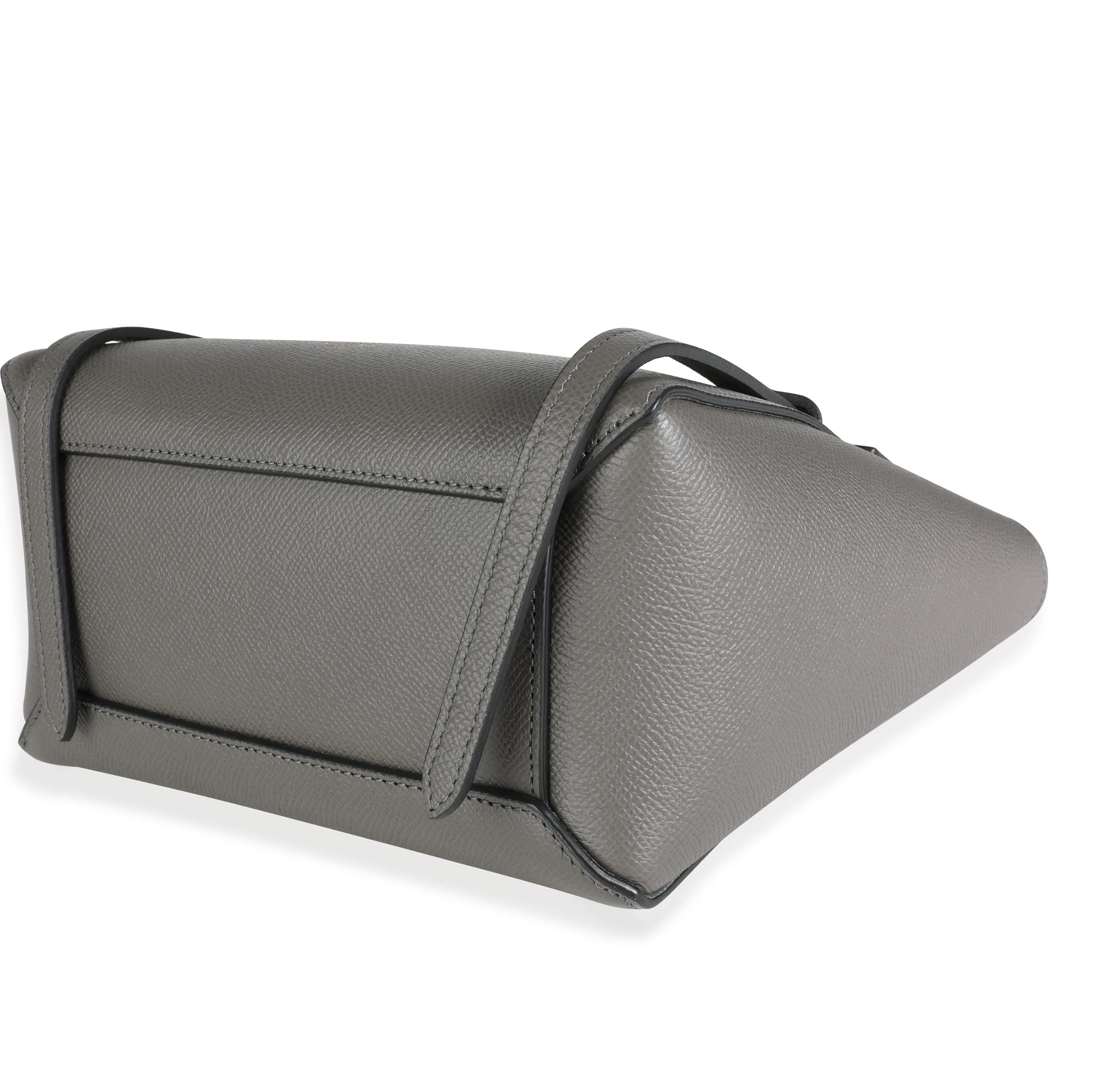 Celine Grey Grained Calfskin Nano Belt Bag