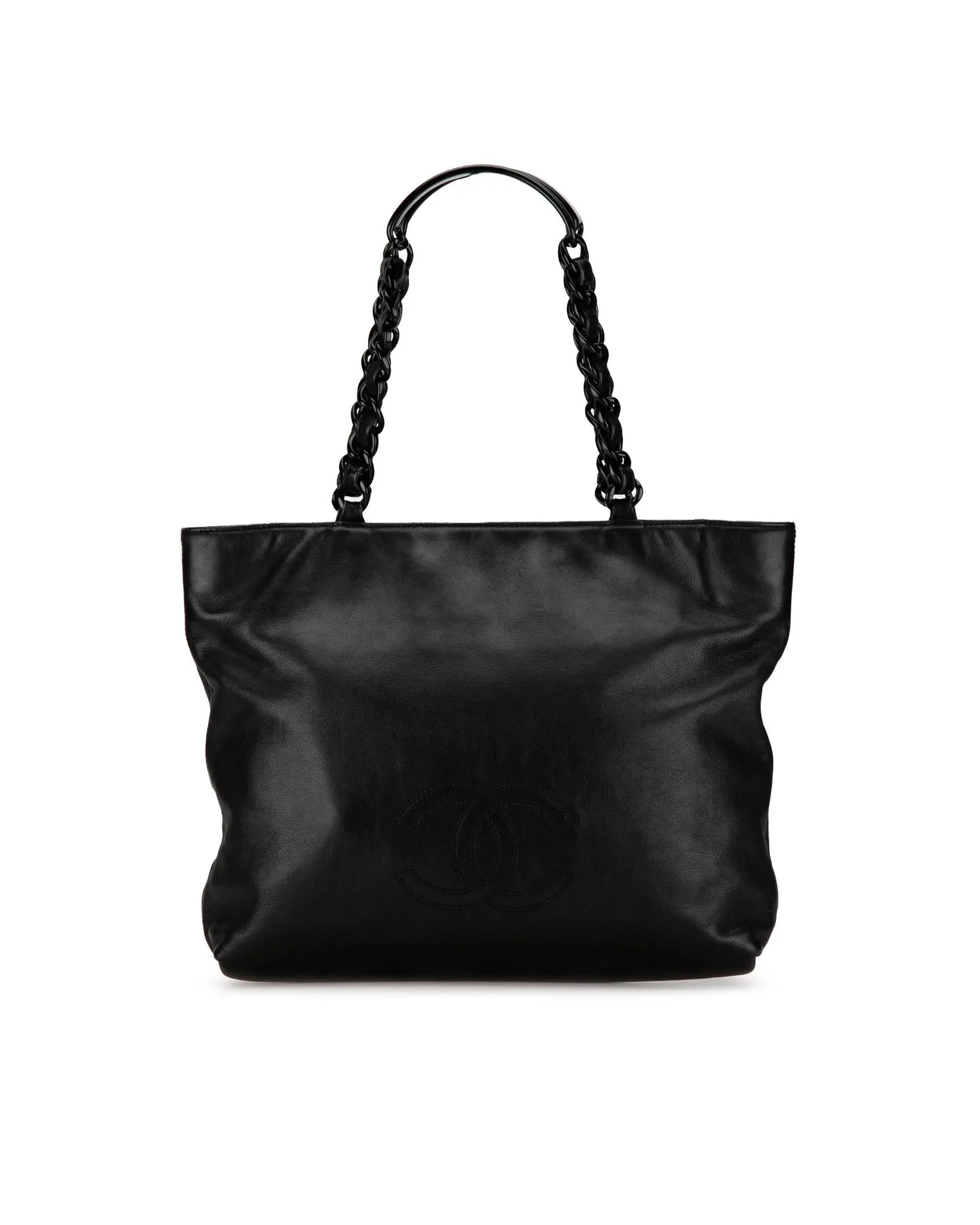 Chanel Coco Black Leather Tote Bag