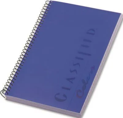 Classified Colors Notebook Narrow Rule 5-1/2 X 8-1/2 Orchid 100 Sheets