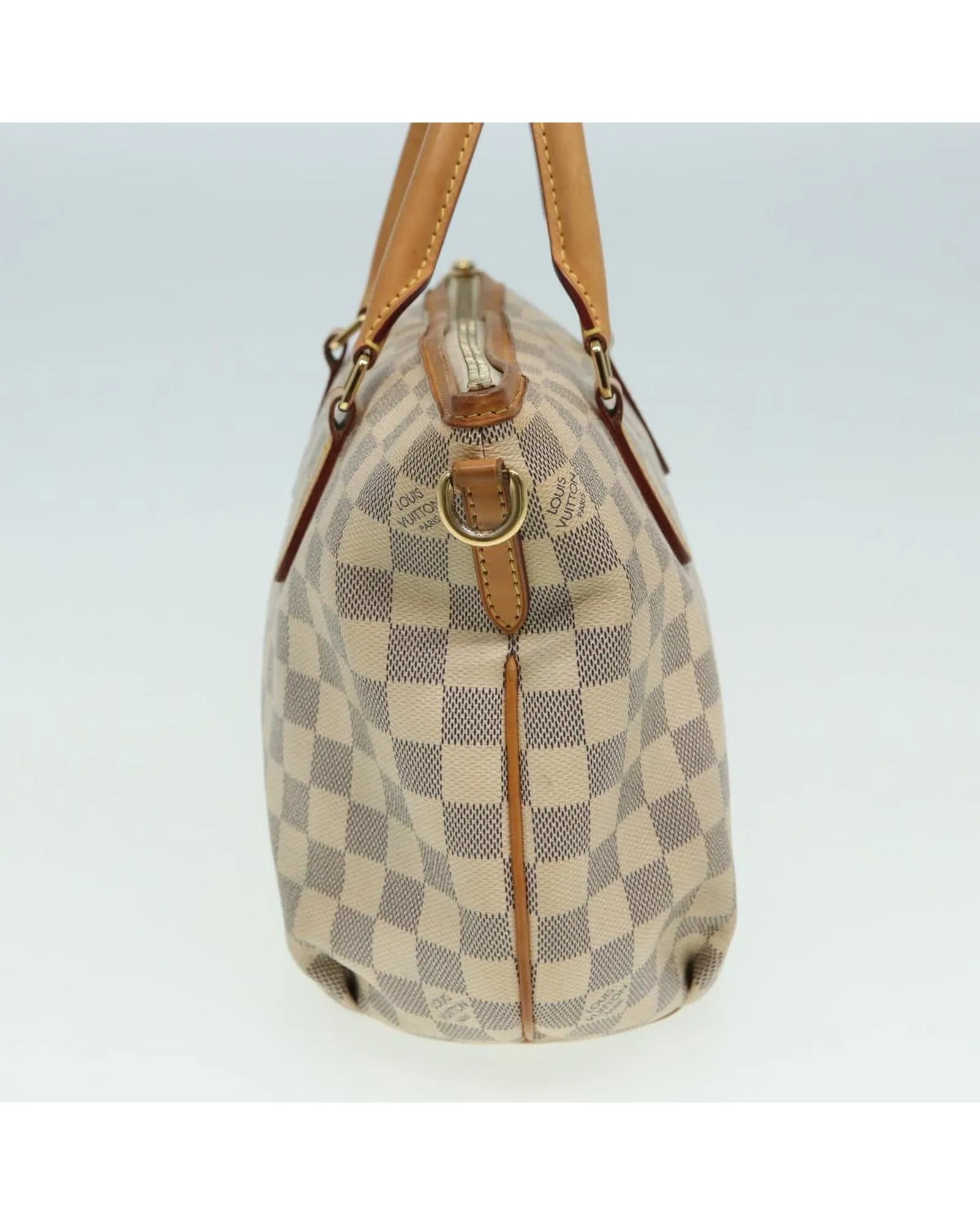 Damier Azur Canvas Tote Bag with Shoulder Strap