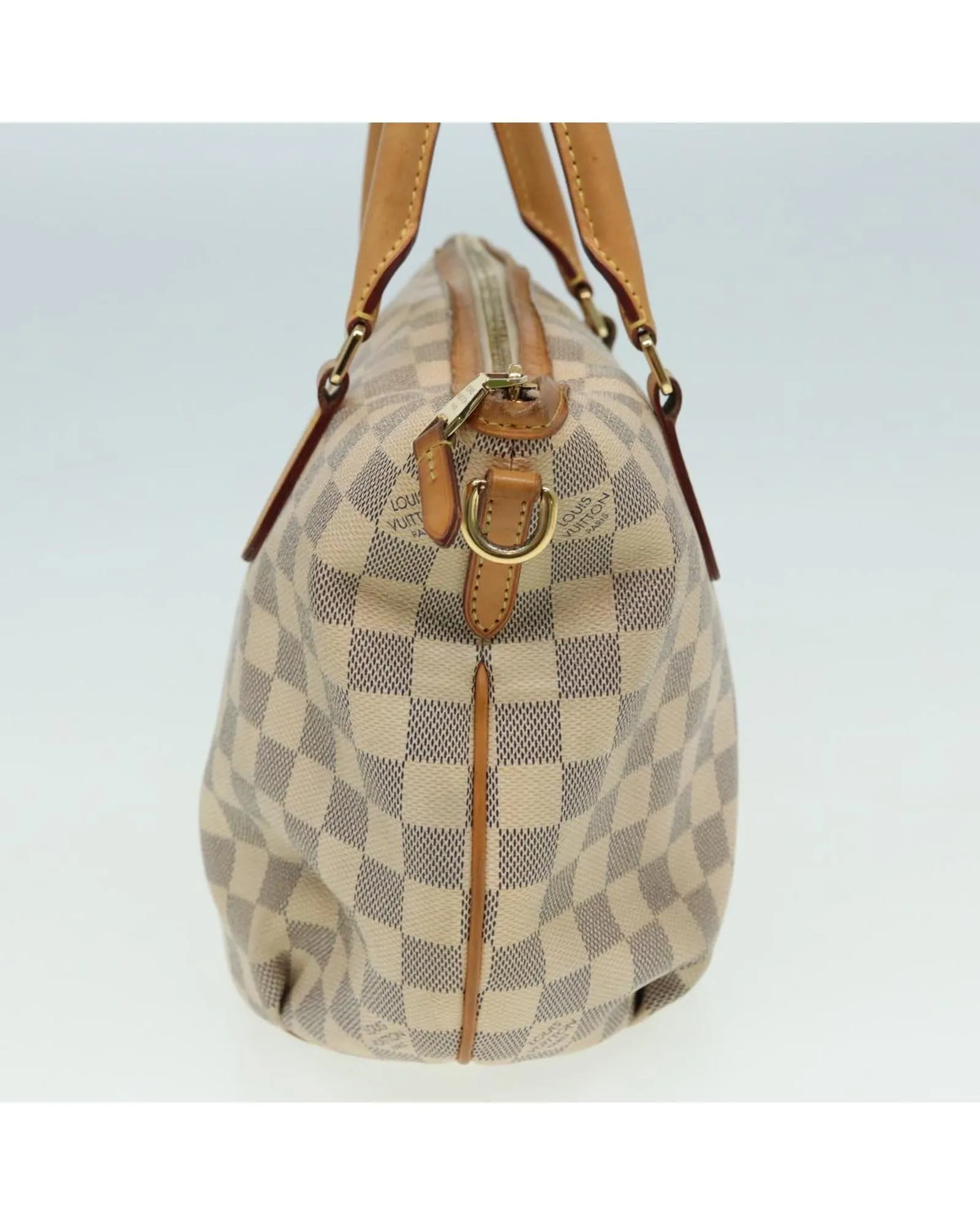 Damier Azur Canvas Tote Bag with Shoulder Strap